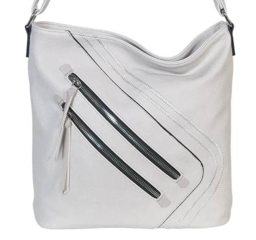 Pojemna Torebka Listonoszka Damska z Ekoskóry – Dwukomorowa i Praktyczna