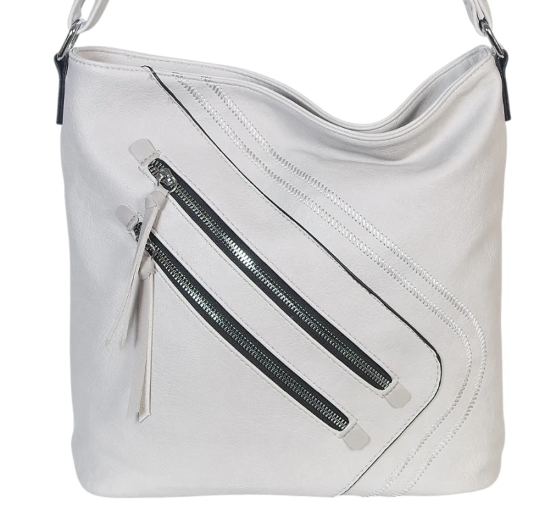 Pojemna Torebka Listonoszka Damska z Ekoskóry – Dwukomorowa i Praktyczna