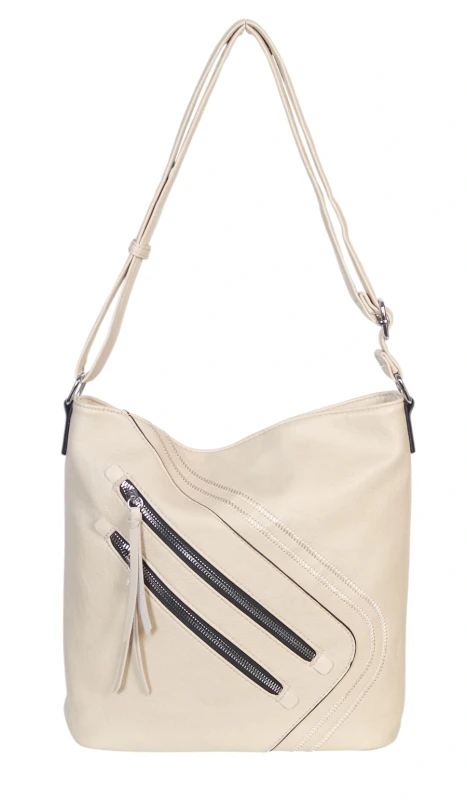 Pojemna Torebka Listonoszka Damska z Ekoskóry – Dwukomorowa i Praktyczna