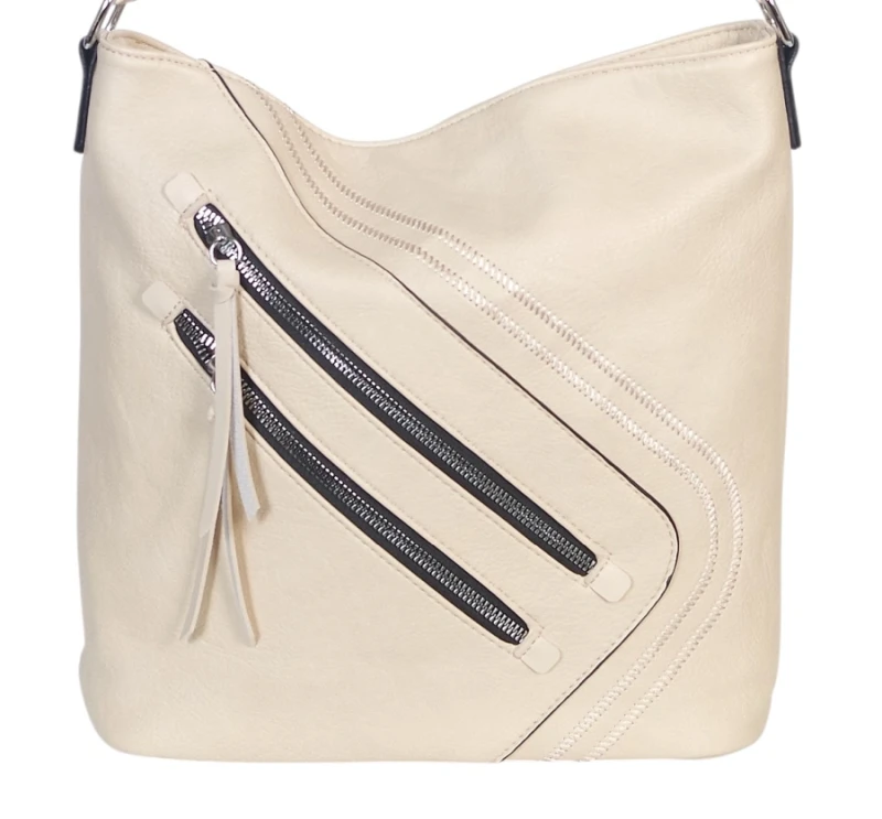 Pojemna Torebka Listonoszka Damska z Ekoskóry – Dwukomorowa i Praktyczna