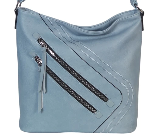 Pojemna Torebka Listonoszka Damska z Ekoskóry – Dwukomorowa i Praktyczna