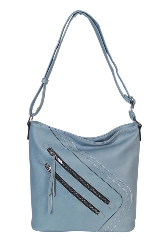 Pojemna Torebka Listonoszka Damska z Ekoskóry – Dwukomorowa i Praktyczna