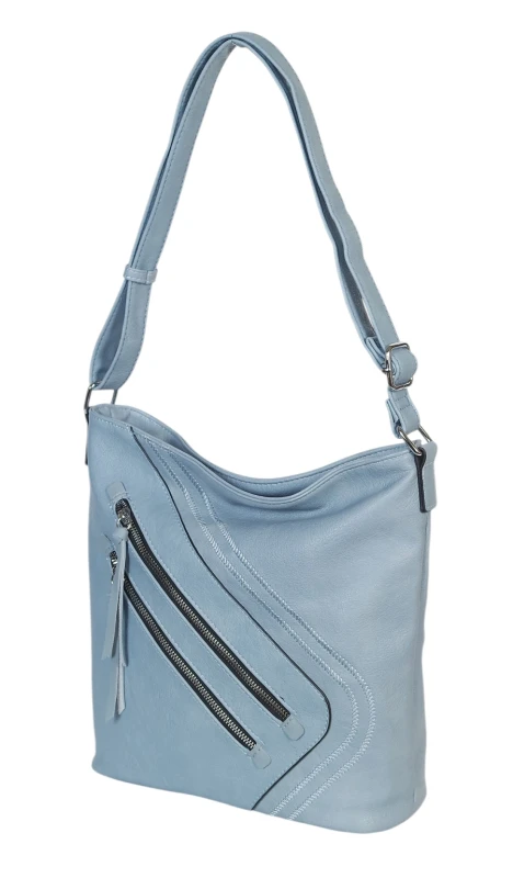 Pojemna Torebka Listonoszka Damska z Ekoskóry – Dwukomorowa i Praktyczna