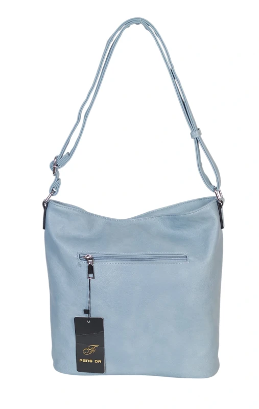 Pojemna Torebka Listonoszka Damska z Ekoskóry – Dwukomorowa i Praktyczna