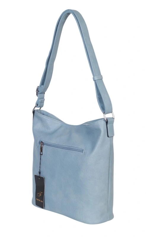 Pojemna Torebka Listonoszka Damska z Ekoskóry – Dwukomorowa i Praktyczna