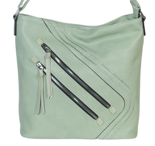 Pojemna Torebka Listonoszka Damska z Ekoskóry – Dwukomorowa i Praktyczna