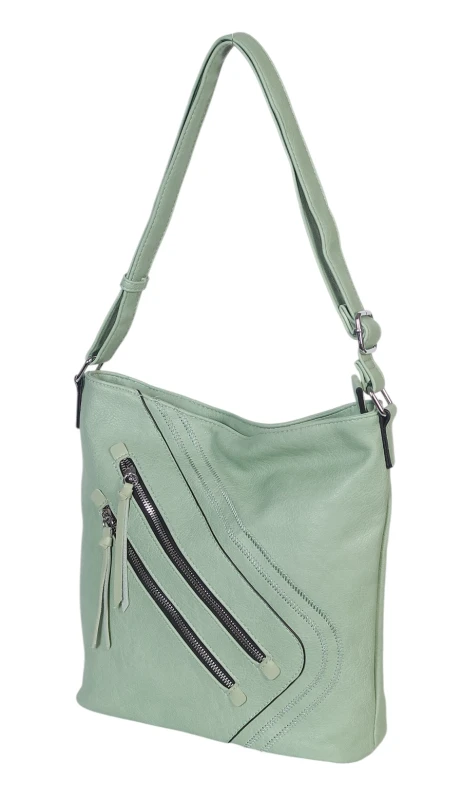 Pojemna Torebka Listonoszka Damska z Ekoskóry – Dwukomorowa i Praktyczna