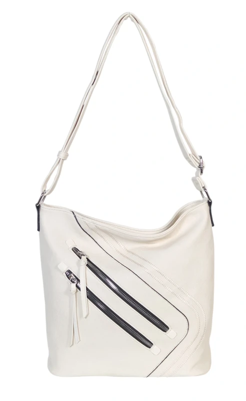 Pojemna Torebka Listonoszka Damska z Ekoskóry – Dwukomorowa i Praktyczna