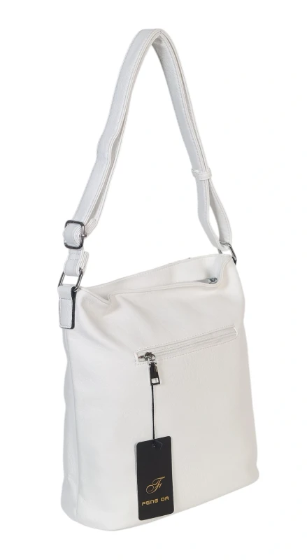 Pojemna Torebka Listonoszka Damska z Ekoskóry – Dwukomorowa i Praktyczna