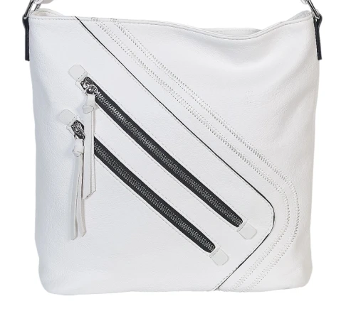 Pojemna Torebka Listonoszka Damska z Ekoskóry – Dwukomorowa i Praktyczna