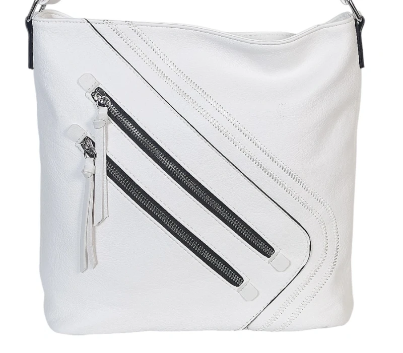 Pojemna Torebka Listonoszka Damska z Ekoskóry – Dwukomorowa i Praktyczna