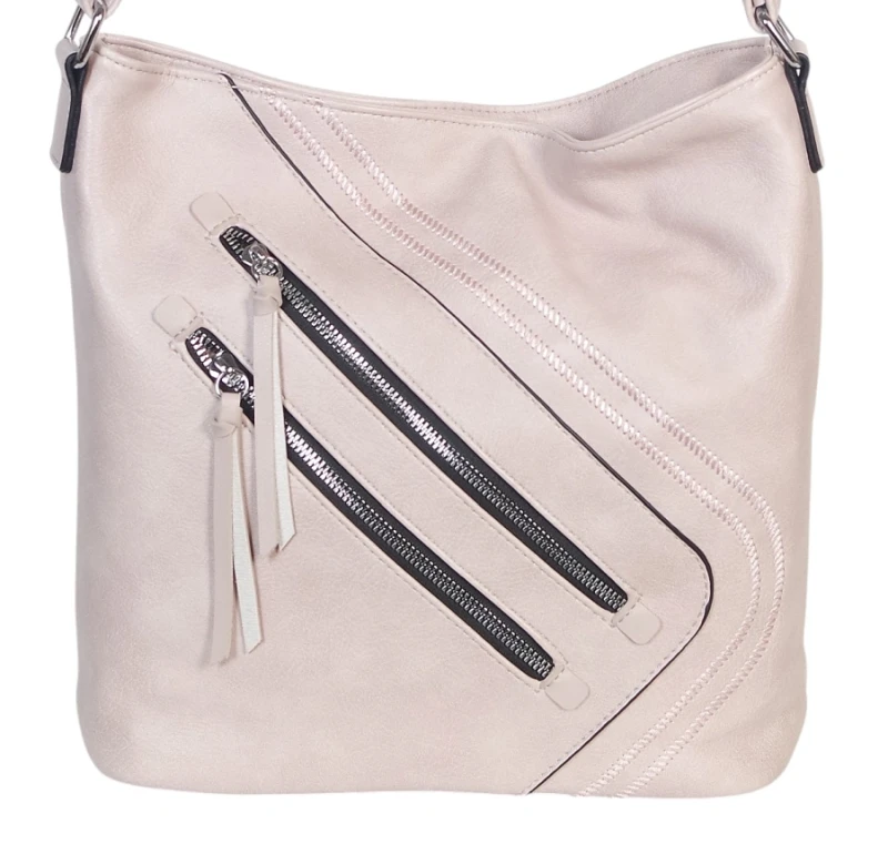 Pojemna Torebka Listonoszka Damska z Ekoskóry – Dwukomorowa i Praktyczna