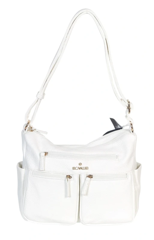 Czarna Torebka Damska Listonoszka Cavalli Italy – Wielofunkcyjna Torba na Ramię z Ekoskóry