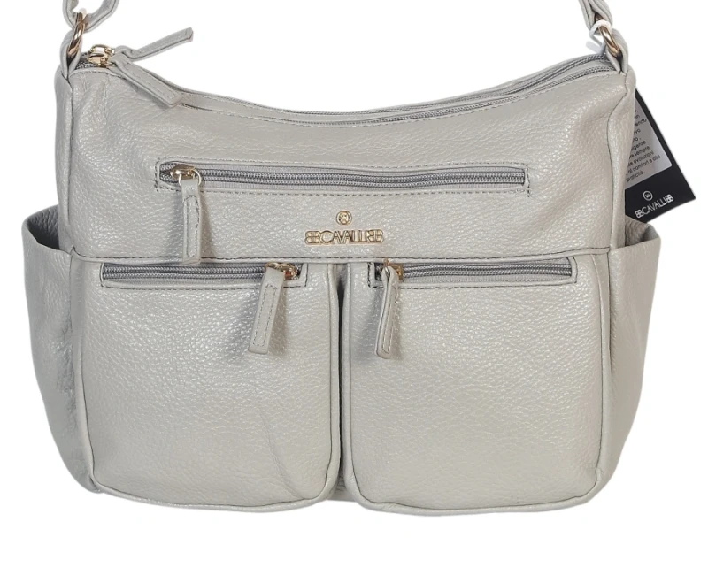 Czarna Torebka Damska Listonoszka Cavalli Italy – Wielofunkcyjna Torba na Ramię z Ekoskóry