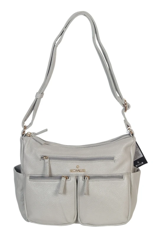 Czarna Torebka Damska Listonoszka Cavalli Italy – Wielofunkcyjna Torba na Ramię z Ekoskóry