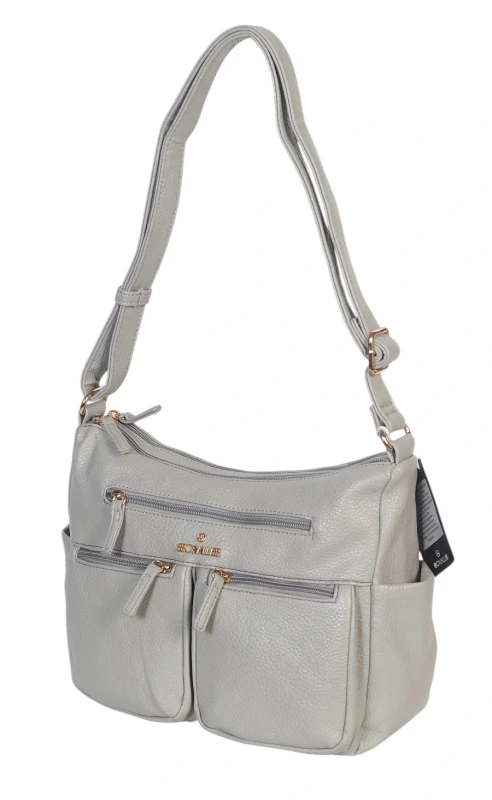 Czarna Torebka Damska Listonoszka Cavalli Italy – Wielofunkcyjna Torba na Ramię z Ekoskóry