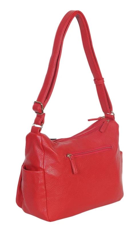 Czarna Torebka Damska Listonoszka Cavalli Italy – Wielofunkcyjna Torba na Ramię z Ekoskóry