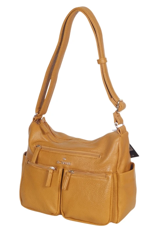 Czarna Torebka Damska Listonoszka Cavalli Italy – Wielofunkcyjna Torba na Ramię z Ekoskóry