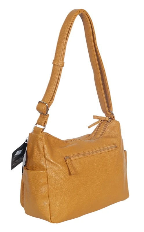 Czarna Torebka Damska Listonoszka Cavalli Italy – Wielofunkcyjna Torba na Ramię z Ekoskóry