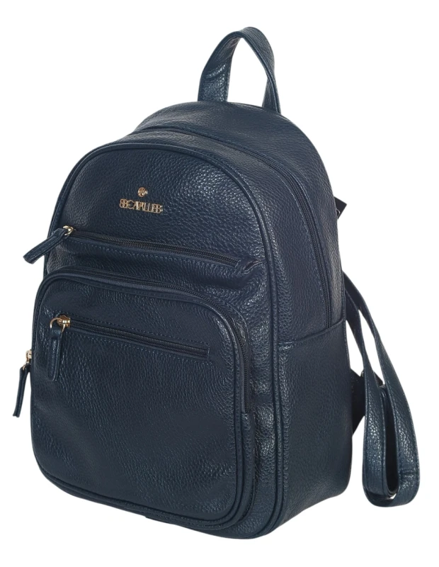 Czarny Plecak Damski Cavalli Italy – Stylowy Plecak Miejski z Eko-Skóry