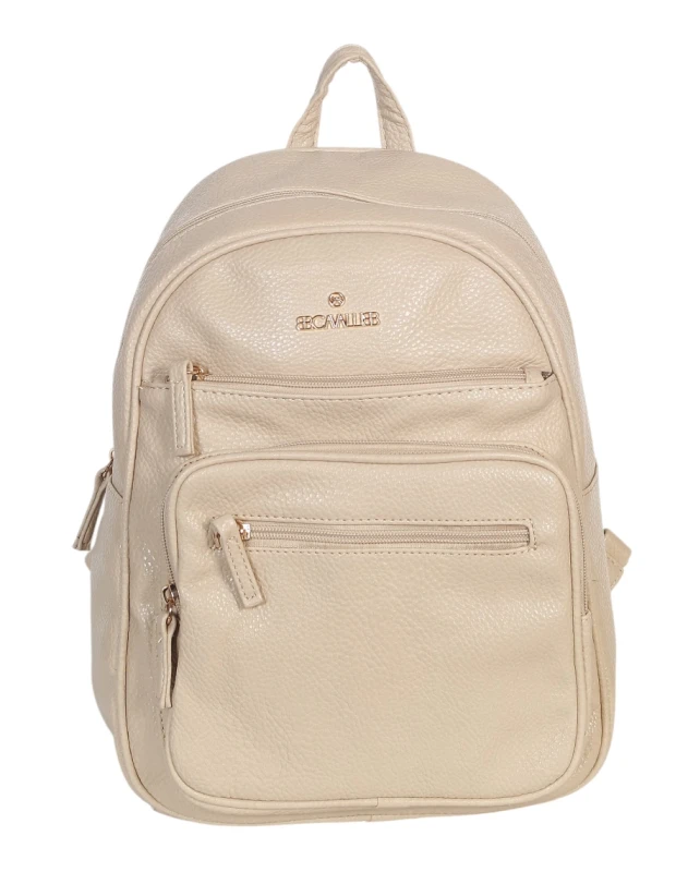 Czarny Plecak Damski Cavalli Italy – Stylowy Plecak Miejski z Eko-Skóry