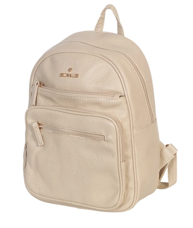 Czarny Plecak Damski Cavalli Italy – Stylowy Plecak Miejski z Eko-Skóry