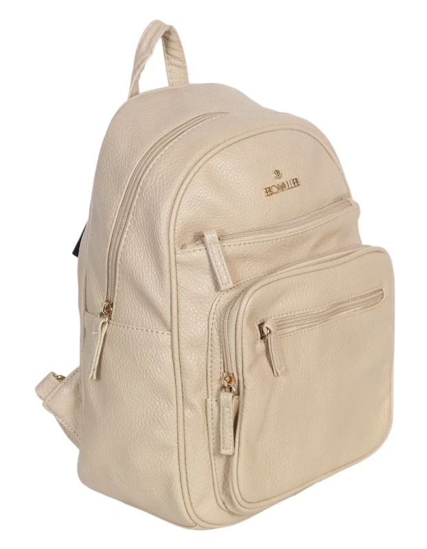 Czarny Plecak Damski Cavalli Italy – Stylowy Plecak Miejski z Eko-Skóry