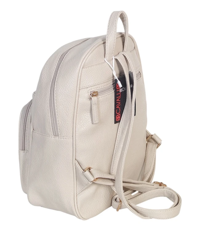 Czarny Plecak Damski Cavalli Italy – Stylowy Plecak Miejski z Eko-Skóry