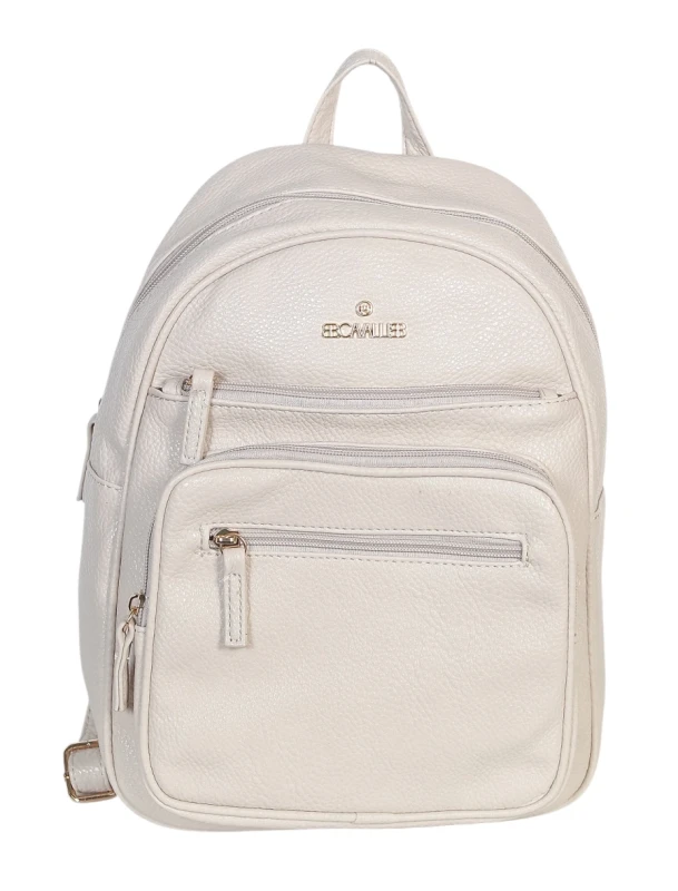 Czarny Plecak Damski Cavalli Italy – Stylowy Plecak Miejski z Eko-Skóry