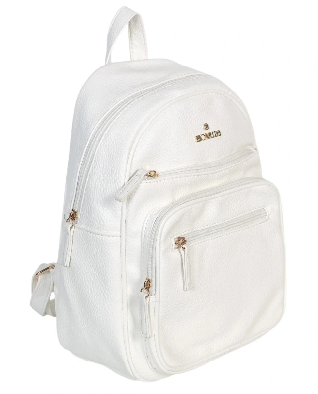 Czarny Plecak Damski Cavalli Italy – Stylowy Plecak Miejski z Eko-Skóry