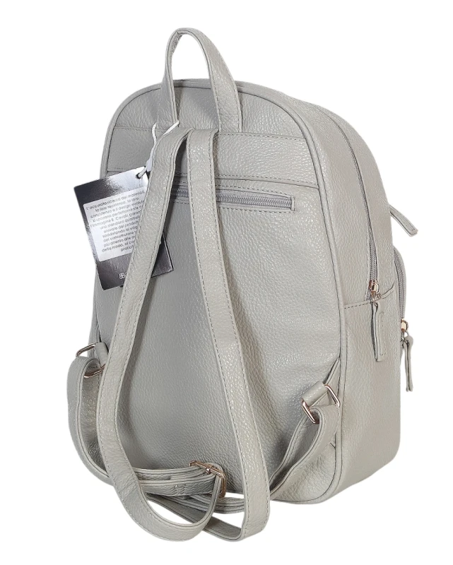 Czarny Plecak Damski Cavalli Italy – Stylowy Plecak Miejski z Eko-Skóry