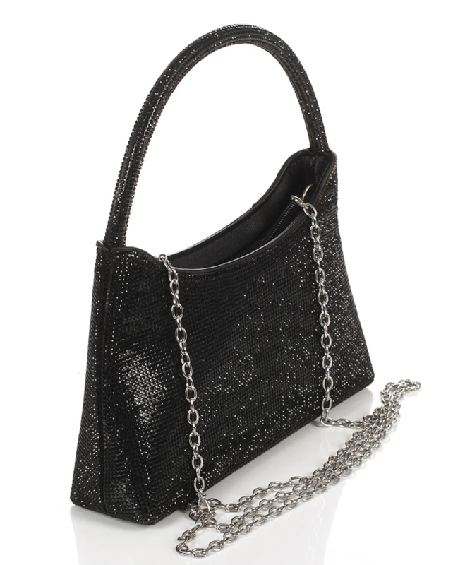 Gallantry Paris Wieczorowa Torebka Damska Kopertówka z Rączką i Łańcuszkiem