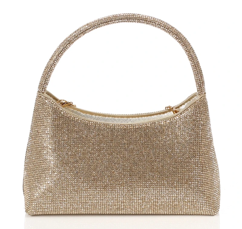 Gallantry Paris Wieczorowa Torebka Damska Kopertówka z Rączką i Łańcuszkiem