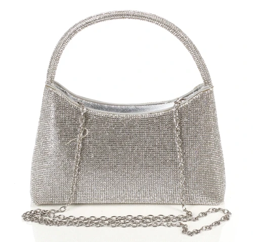 Gallantry Paris Wieczorowa Torebka Damska Kopertówka z Rączką i Łańcuszkiem