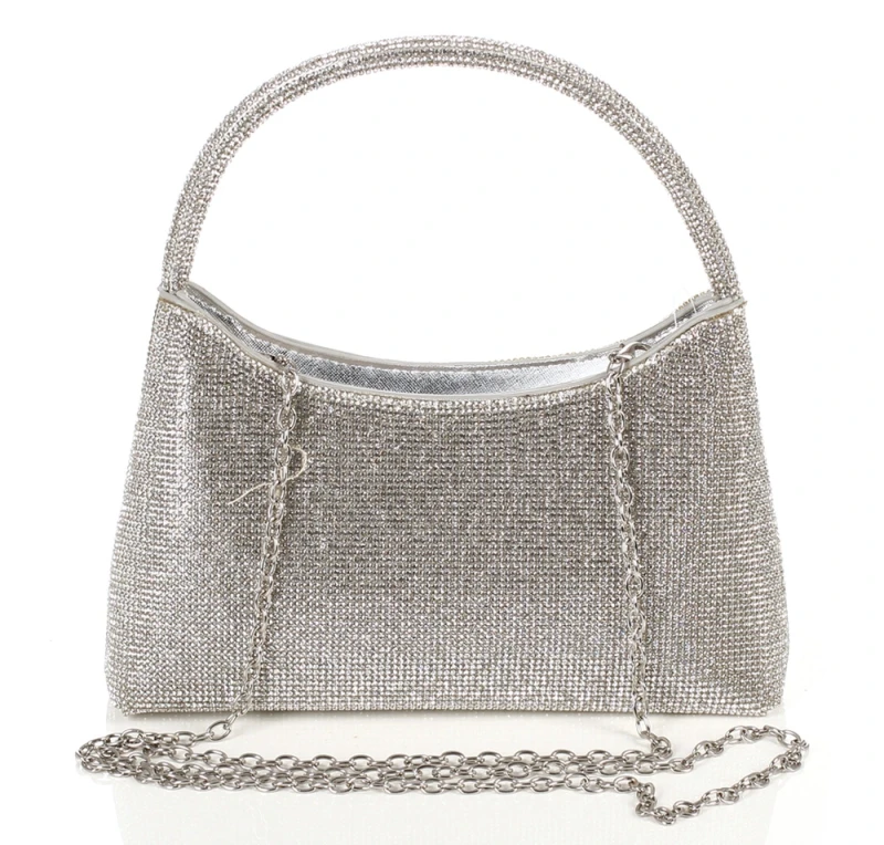 Gallantry Paris Wieczorowa Torebka Damska Kopertówka z Rączką i Łańcuszkiem