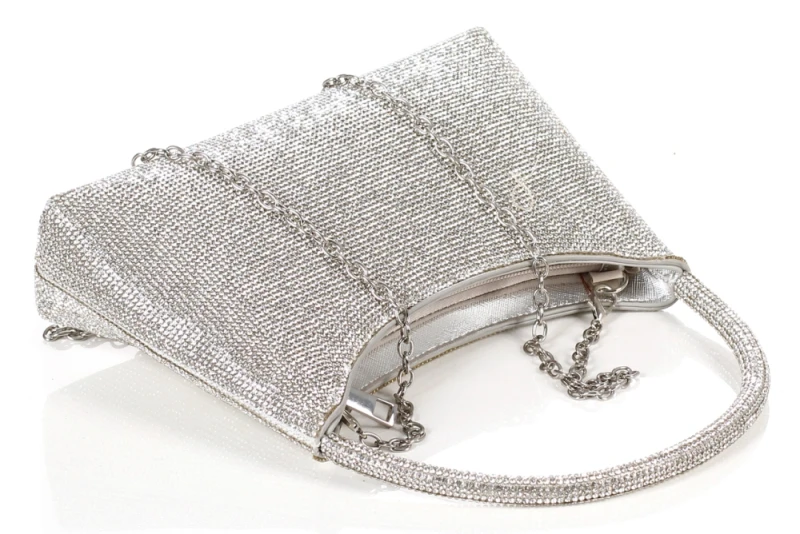 Gallantry Paris Wieczorowa Torebka Damska Kopertówka z Rączką i Łańcuszkiem