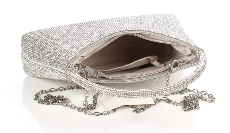 Gallantry Paris Wieczorowa Torebka Damska Kopertówka z Rączką i Łańcuszkiem