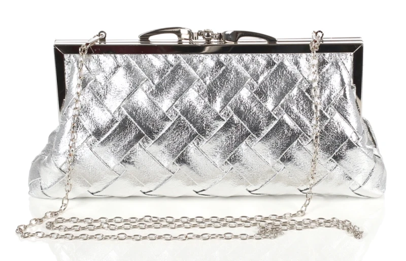 Gallantry Paris Wieczorowa Torebka Damska Pleciona Kopertówka – Dwukomorowe Puzderko Wizytowe