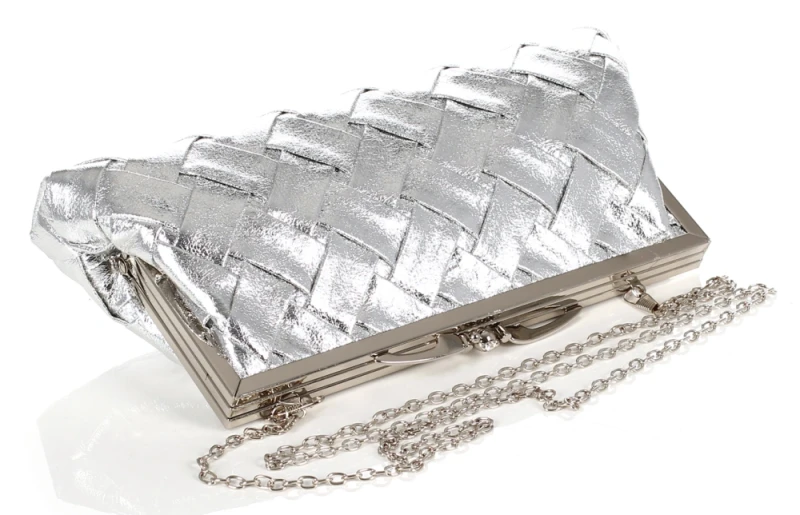 Gallantry Paris Wieczorowa Torebka Damska Pleciona Kopertówka – Dwukomorowe Puzderko Wizytowe