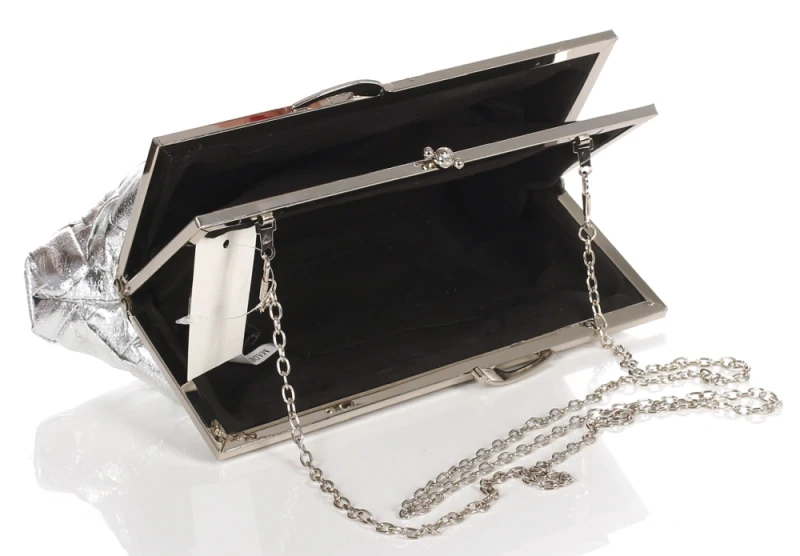 Gallantry Paris Wieczorowa Torebka Damska Pleciona Kopertówka – Dwukomorowe Puzderko Wizytowe