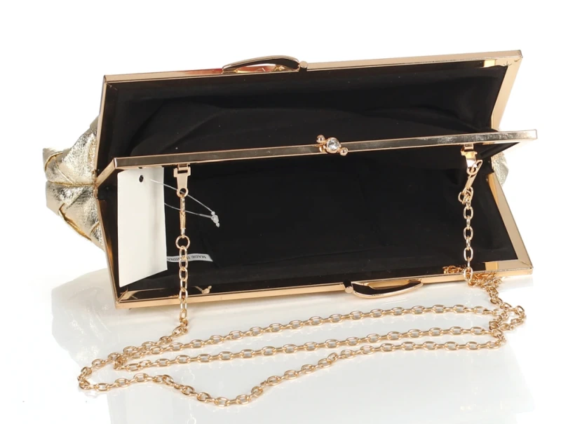 Gallantry Paris Wieczorowa Torebka Damska Pleciona Kopertówka – Dwukomorowe Puzderko Wizytowe