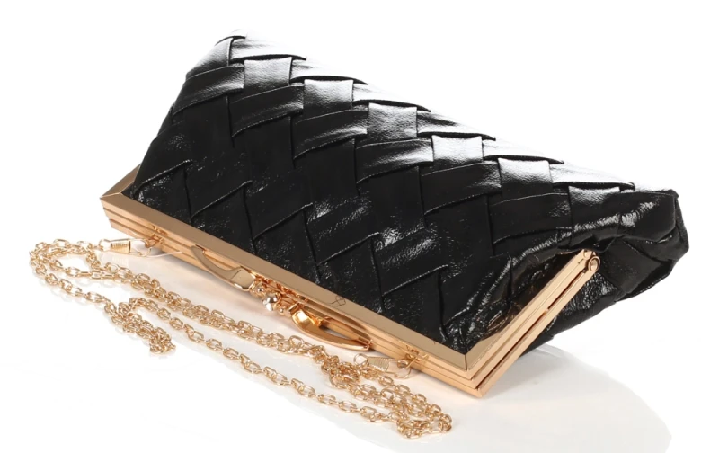 Gallantry Paris Wieczorowa Torebka Damska Pleciona Kopertówka – Dwukomorowe Puzderko Wizytowe