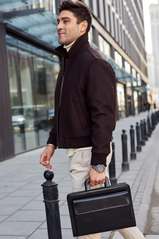 Skórzana aktówka męska Tizano BWS15