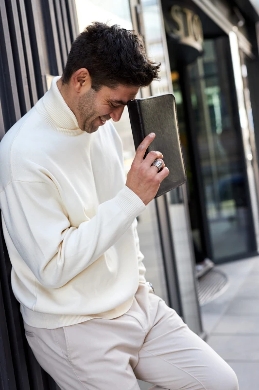 Skórzana aktówka męska A5 Tizano BWS08