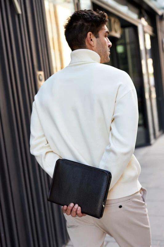 Skórzana aktówka męska A5 Tizano BWS08