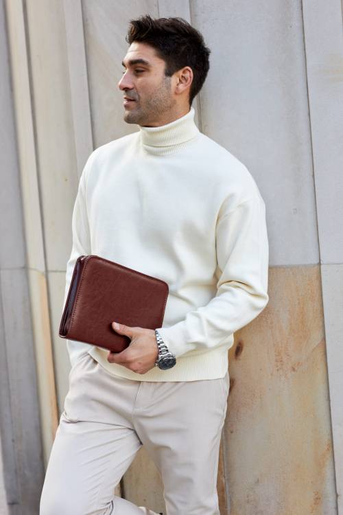 Skórzana aktówka męska A5 Tizano BWS08 – Elega