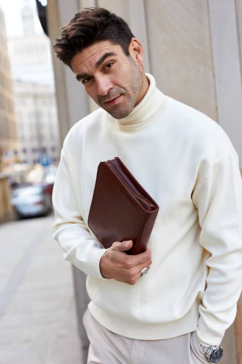 Skórzana aktówka męska A5 Tizano BWS08 – Elega