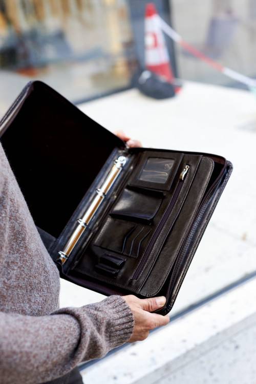 Aktówka Męska A4 ze Skóry Naturalnej