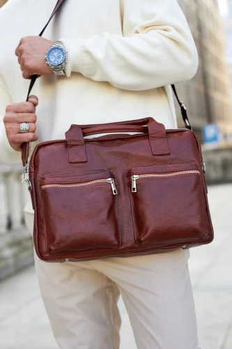 Torba męska skórzana Tizano TM03 brąz cieniowany