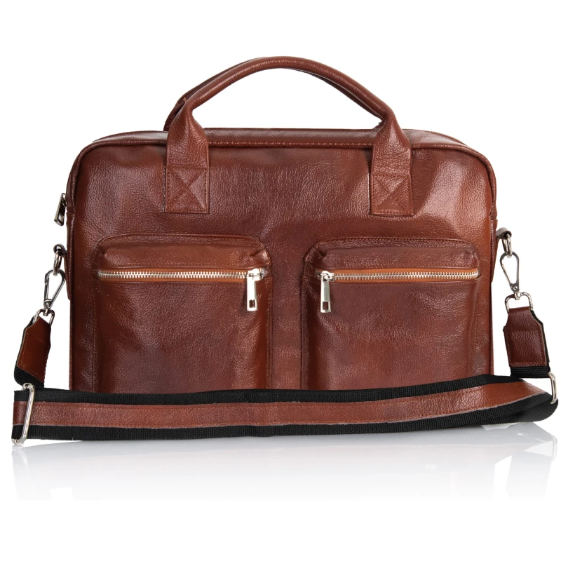 Torba męska skórzana Tizano TM03 brąz cieniowany